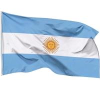 ELLENNE Drapeau Argentine 60 x 90 cm - Argentin, petit avec doubles | Drapeau Argentine, Buenos Aires, nautique pour bateau, petit, résistant aux intempéries, œillets en laiton, double couture