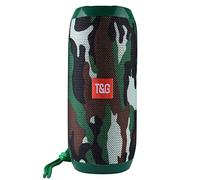 ELLENNE Enceinte Bluetooth rechargeable 10 W WIFI haut parleur étanche RADIO TG117 (vert militaire)