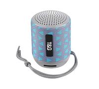 ELLENNE Enceinte portable Bluetooth rechargeable 5 W WATERPROOF Haut-Parleur FM TG129 (Bleu clair/gris)