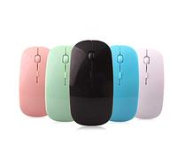 ELLENNE SOUSSE DE BUREAU DE GAMING SANS FIL WIRELESS OPTIQUE COLORÉ 1200 DPI PC SMA9 (Vert)