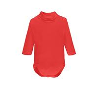Ellepi 1 Pièce Body 2800 Cordon Manches Longues Chaud Coton Bébé Col Haut Fille Enfant Mois Années., rouge, 0 mois