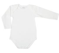 Ellepi AF890NR Body américain en coton gratté à manches longues, blanc, 1 pièce - Blanc - 4 ans