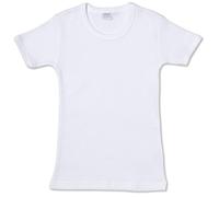 Ellepi BA649NR T-Shirt en Coton gratté mi-Manche, Blanc, Blanc, 10 Ans