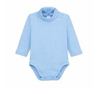 Ellepi 1 Pièce Body 2800 Cordon Manches Longues Chaud Coton Bébé Col Haut Fille Enfant Mois Années., Bleu ciel, 18 mois