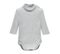 Ellepi Body de taille à manches longues chaud en coton pour nouveau-né, col roulé pour fille, enfant, mois, blanc, crème, rouge, bleu, gris, noir, bleu, Grigio, 4 ans