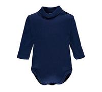 Ellepi Body de taille à manches longues chaud en coton pour nouveau-né, col roulé pour fille, enfant, mois, blanc, crème, rouge, bleu, gris, noir, bleu, bleu, 6 mois