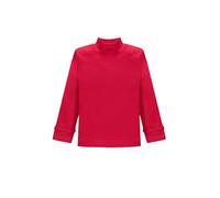 Ellepi Chemise de sous-vêtement Thermique pour Enfants à col Haut et à Manches Longues, Couleurs Unies, Rouge, 8 Ans