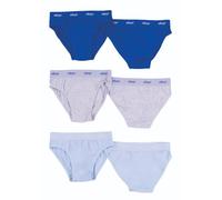 Ellepi Lot de 6 Slips garçon en Coton Doux, Couleur Unie, 13-14 Ans