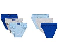 Ellepi Lot de 6 Slips pour Garçons Couleur Unie Coton Bandes Elastiques pour Enfant 2-3-4-5-6-7-8-9-10-11-12-13-14 Couleurs Hypoallergéniques Italie sous-vêtements. A - - 5-6 Ans