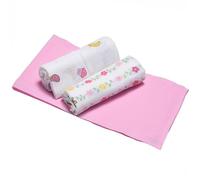 Ellepi Mousseline Disney Minnie Mickey Nounours Doux Coton Organique Enfant Serviettes Serviettes Couverture Draps Swaddle Lingettes sur-Matelas à Langer Allaitement Couffin 70 x 70 cm (Minnie)