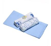 Ellepi Mousseline Disney Minnie Mickey Nounours Doux Coton Organique Enfant Serviettes Serviettes Couverture Draps Swaddle Lingettes sur-Matelas à Langer Allaitement Couffin 70 x 70 cm (Mickey