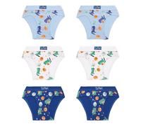 Ellepi Slip enfant en coton 6 pièces | Doux et résistant | Motifs colorés amusants | 95 % coton, 5 % élasthanne | tailles 2/3 - 13/14 ans, T-rex, 11-12 ans