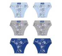 Ellepi Slip enfant en coton 6 pièces | Doux et résistant | Motifs colorés amusants | 95 % coton, 5 % élasthanne | tailles 2/3 - 13/14 ans, tennis, 11-12 ans