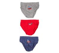 Ellepi Slip garçon Disney Cars en Coton Doux, Lot de 3, 2-3 Ans