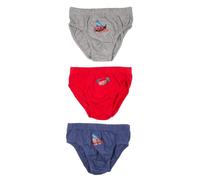 Ellepi Slip garçon Disney Cars en Coton Doux, Lot de 3, 6-7 Ans