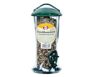 elles Graines de tournesol rayées dans un distributeur de nourriture 250 g pour oiseaux sauvages