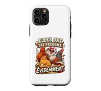 Elles Ont des Prénoms Évidemment Humour Poules Coque pour iPhone 11 Pro