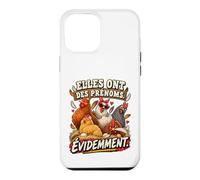 Elles Ont des Prénoms Évidemment Humour Poules Coque pour iPhone 12 Pro Max