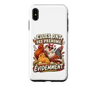 Elles Ont des Prénoms Évidemment Humour Poules Coque pour iPhone XS Max