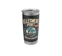 Ellesmere Port Royaume-Uni Voyage ville Gobelet isotherme en acier inoxydable double paroi