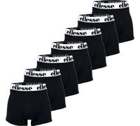 ellesse Boxer Homme, Lot de 7 - Yema 7 Pack Boxer, Logo, Coton Stretch Noir/Blanc 3XL