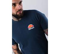 ELLESSE T-Shirt 'Canaletto' bleu foncé / orange foncé / rouge feu / blanc, Taille L