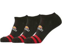 ellesse Chaussettes de Baskets Unies MELNA, 3 Paires - Trainer Liner, Sport, Logo Noir 40-43