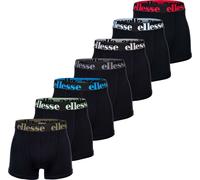ellesse Herren Boxer Shorts, 7er Pack - Yema 7 Pack Boxer Shorts, Logo, Coton Stretch Schwarz/Bunt 3XL
