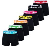 ellesse Herren Boxer Shorts, 7er Pack - Yema 7 Pack Boxer Shorts, Logo, Coton Stretch Schwarz/Multi 3XL