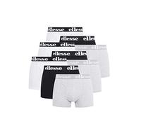 ellesse Lot de 3 Boxers Tendance pour Homme - Couleur : Noir/Gris/Blanc - Taille M