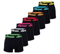 Ellesse Lot de 7 Boxers Yema pour Homme - avec Logo - sans Poche - en Coton Stretch, Noir/Mutli2, M
