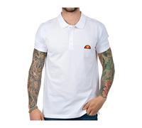 Ellesse - Polo en coton avec écusson logo - Homme - Tops - Blanc - Taille: S