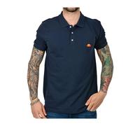 Ellesse - Polo en coton avec écusson logo - Homme - Tops - Bleu - Taille: S