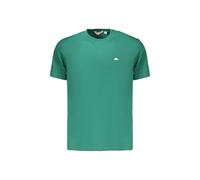 Ellesse Small Logo M - T-shirt pour homme 100 % coton - Petit logo brodé en contraste sur le cœur - Col Rib - Style Tennis, Rain Forest, Large