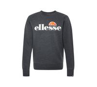 ELLESSE Sweat-shirt 'Succiso' gris foncé / orange / rouge / blanc, Taille S