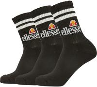 ellesse Uni Sports Socks PULLO, 3 paires - Tennis Socks, Crew Socks, Logo Black 40-43