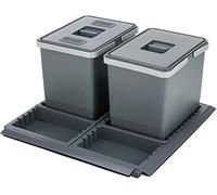 Elletipi Metropolis Poubelle de Panier Gris Moyen