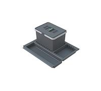 Elletipi Metropolis Poubelle de Panier Gris Moyen