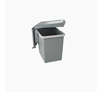 Elletipi PBN ASG28 Linea Swing 2 Poubelle automatique de porte en plastique grande capacité 15 litres, gris foncé, 34 x 3 x 26 cm