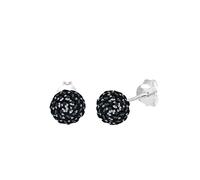 ELLI Boucles d'oreilles noir / argent, Taille One Size