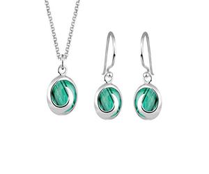 Elli - 0904122012_45 - Parure Collier et Boucles d'Oreilles Femme - Argent 925/1000 - 45cm