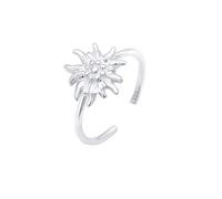 Elli Anneau Femme Edelweiss Costumes Réglable en argent sterling 925