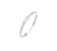 ELLI Bague argent / transparent, Taille 54