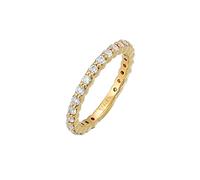 Elli Bague Bague pour femme Memoire étincelante avec cristaux de zirconium en argent sterling 925
