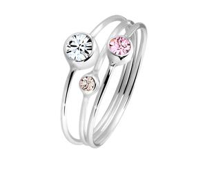 ELLI Bague beige / rose ancienne / argent, Taille 54