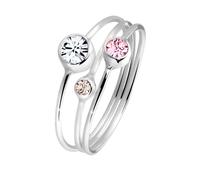 ELLI Bague beige / rose ancienne / argent, Taille 58