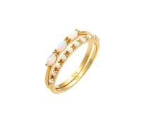 ELLI Bague bleu ciel / or / rose, Taille 54