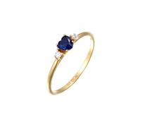 ELLI Bague bleu foncé / or / blanc, Taille 58