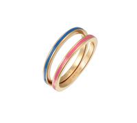 ELLI Bague bleu / or / rose clair, Taille 56