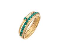 ELLI Bague bleu / or, Taille 56